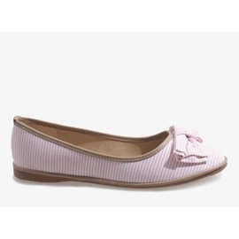 Rosa Ballerinas mit Schleife SK40 1