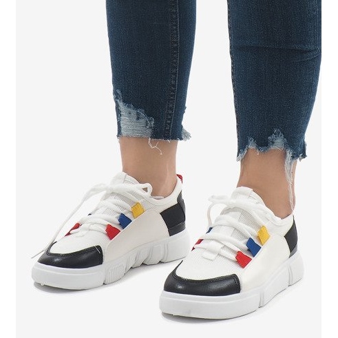 Schwarze und weiße Sportschuhe Turnschuhe 2018-9 1