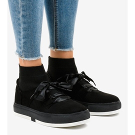 Schwarze hohe Turnschuhe CH-95 Band 1