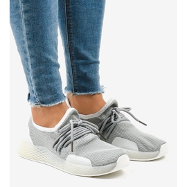 Graue Damen Sportschuhe B-6851 1