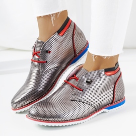 BM Klassische silberne Jazzschuhe JFL654-2 silber- 1