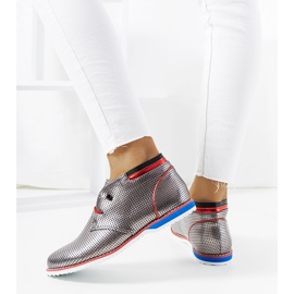 BM Klassische silberne Jazzschuhe JFL654-2 silber- 2