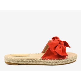 Rote Flip-Flops mit Schleife A648-ESP-1 1