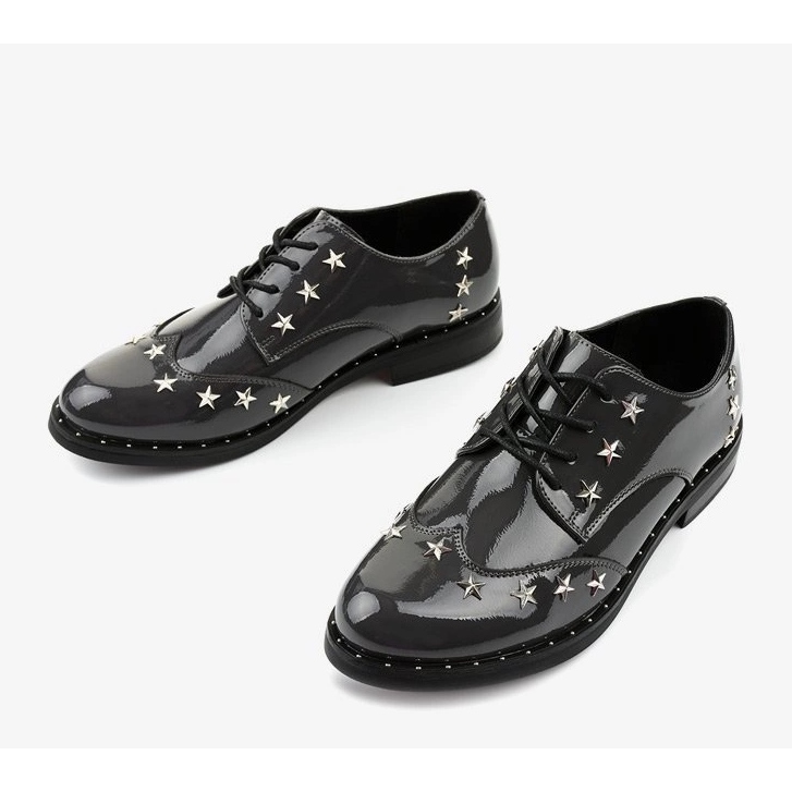 Graue Damenschuhe C18-37117 1