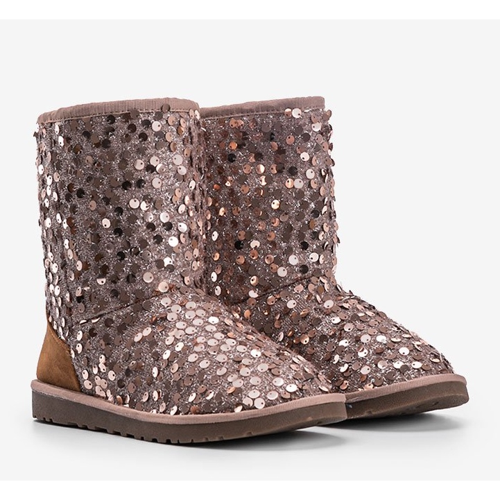 Beige isolierte Stiefel Emu Stouteyes braun 1