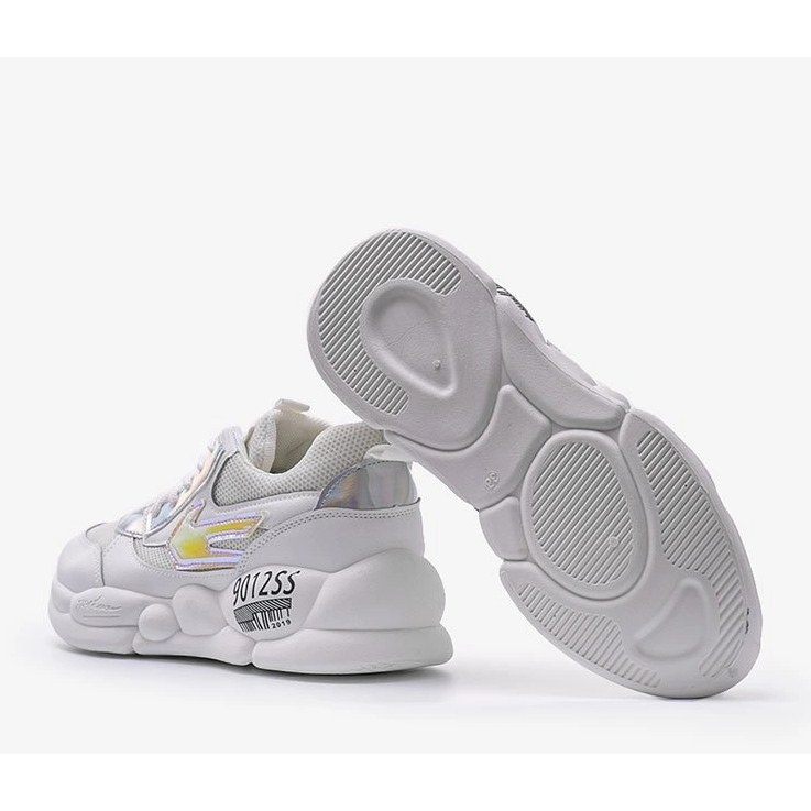 Weiße Holo-Damen-Sneakers BO-253 1