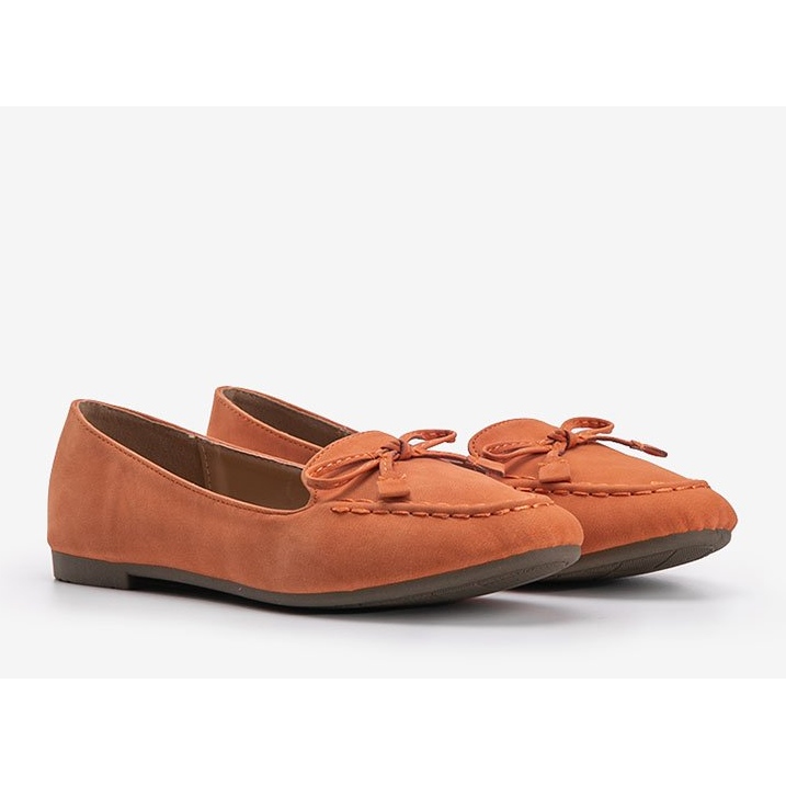 Orange Wildleder Ballerinas von Amara 2
