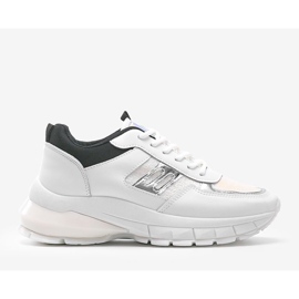 Schwarz-weiße Dana-Turnschuhe 1