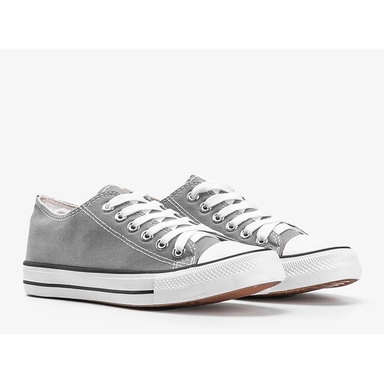 Destini klassische niedrige Sneakers grau 1