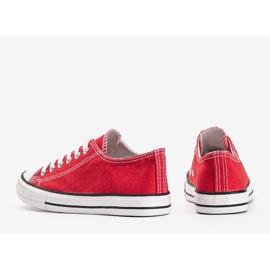 Destini klassische rote niedrige Sneakers 1