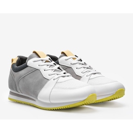 Weiße Elaine Sportschuhe aus Kunstleder 1