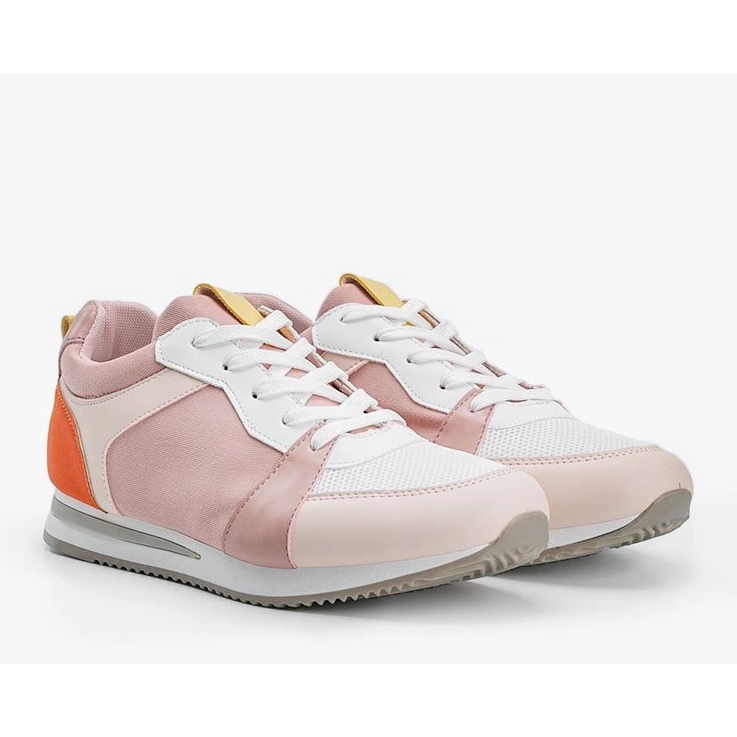 Rosa Elaine-Sneaker aus Öko-Leder 1