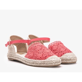 Rote Espadrilles mit Babyspitze 1