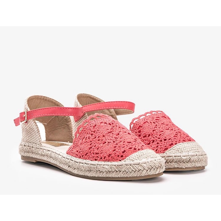 Rote Espadrilles mit Babyspitze 1