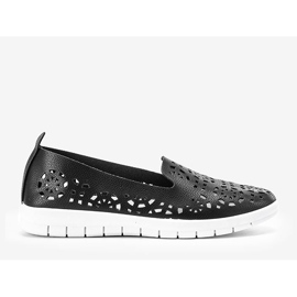 Schwarze Amira Sneakers mit Lochmuster 1