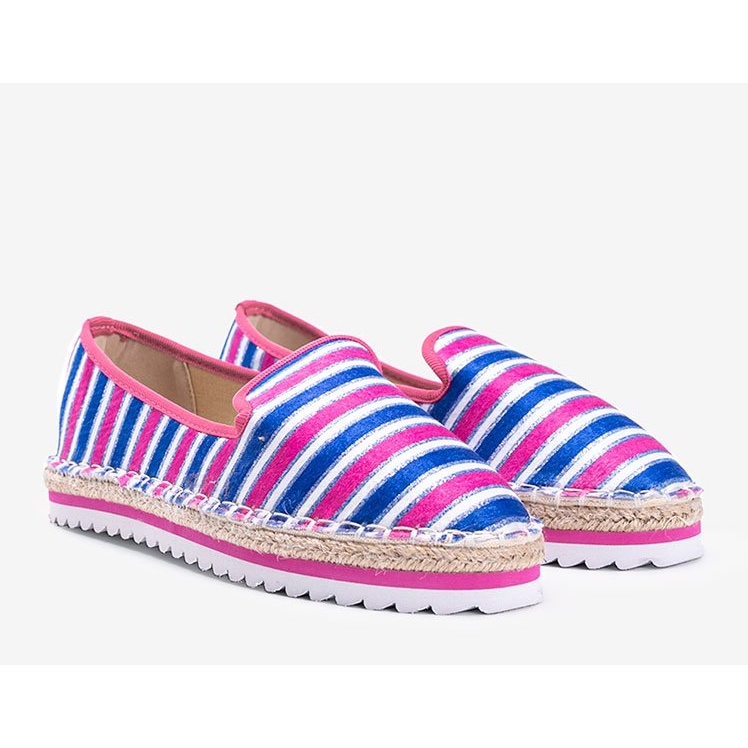 Ottawa rosa gestreifte Espadrilles navy blau 1