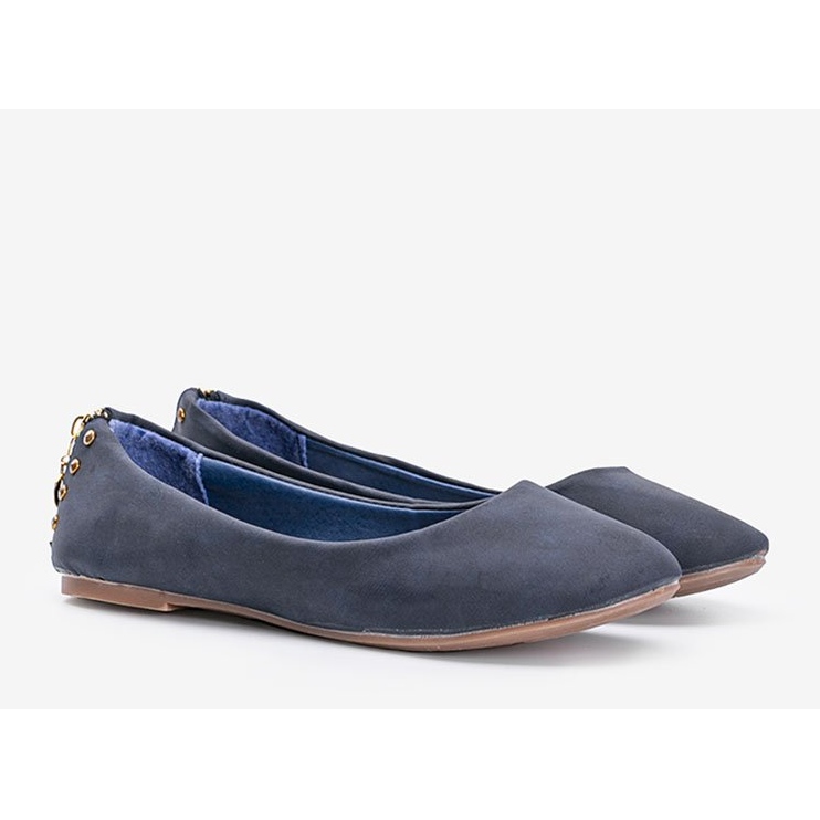 Marineblaue Sixth Avenue Ballerinas schwarz 1