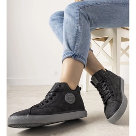 Big Star schwarz isolierte Giulia Sneakers für Damen 1