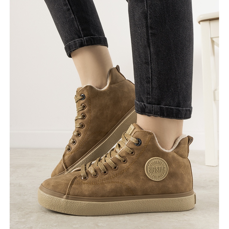 Big Star braun isolierte Giulia Sneakers für Damen 1