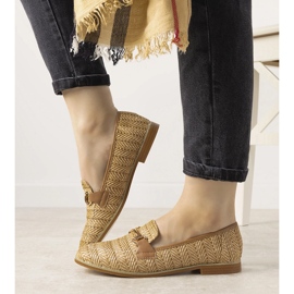 Camel Loafer mit Leone-Schnalle braun 1