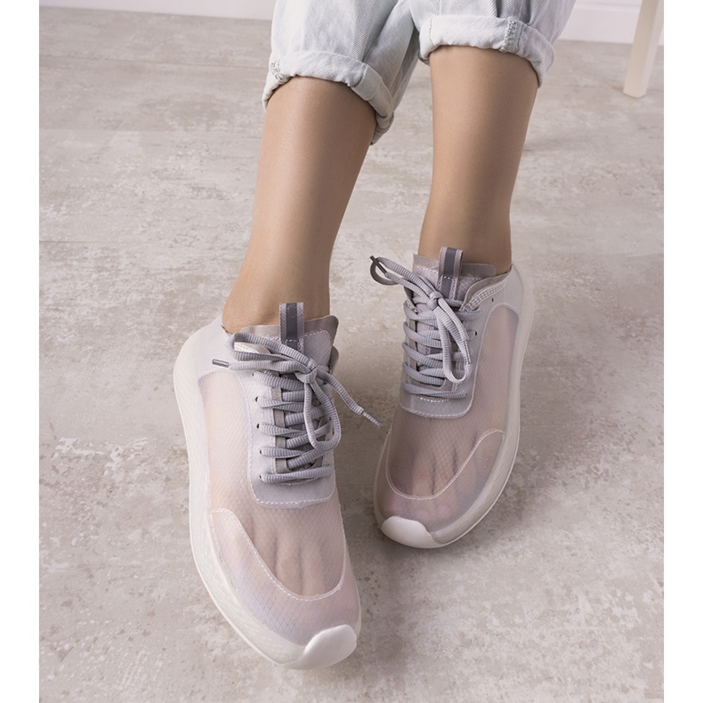 Alicante graue transparente Sportschuhe 1