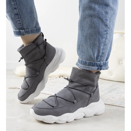Graue stylische Schneestiefel von Big Star für Damen Marrero 1