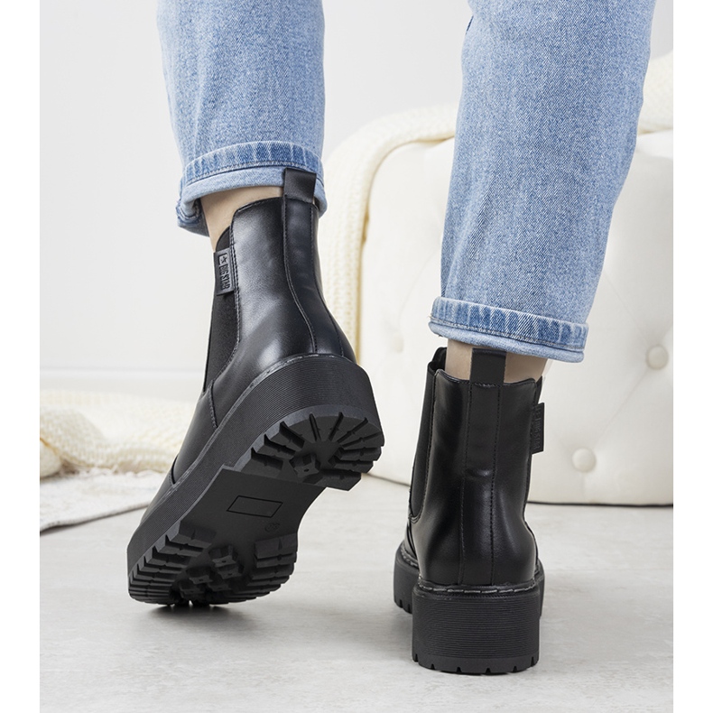 Schwarze Big Star Letizia Stiefel für Damen 1