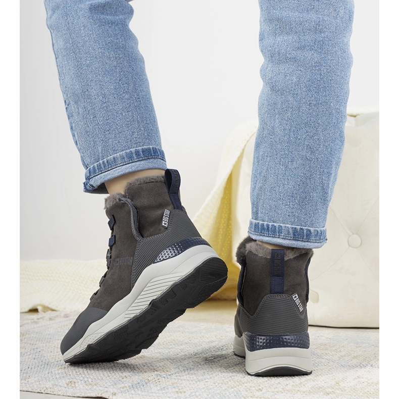 Graue, stylische Schneestiefel von Big Star für Damen von Cotto 1