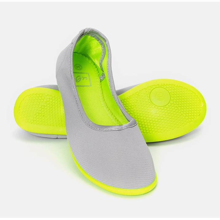 Graue und grüne Kinderballerinas von Geneseo 1