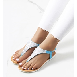 Falls blaue Damensandalen 1