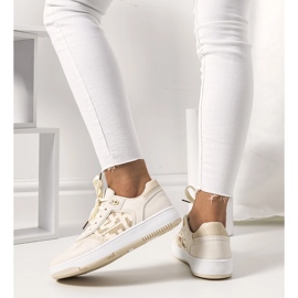 Beige Turnschuhe für Damen von Richie 1