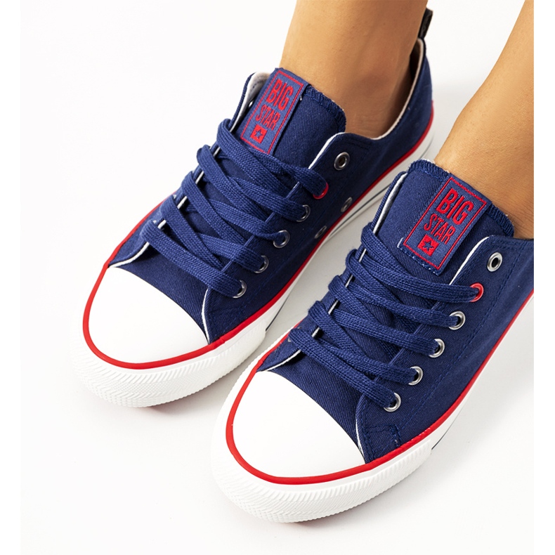 Klassische marineblaue Turnschuhe Big Star JJ274121 1
