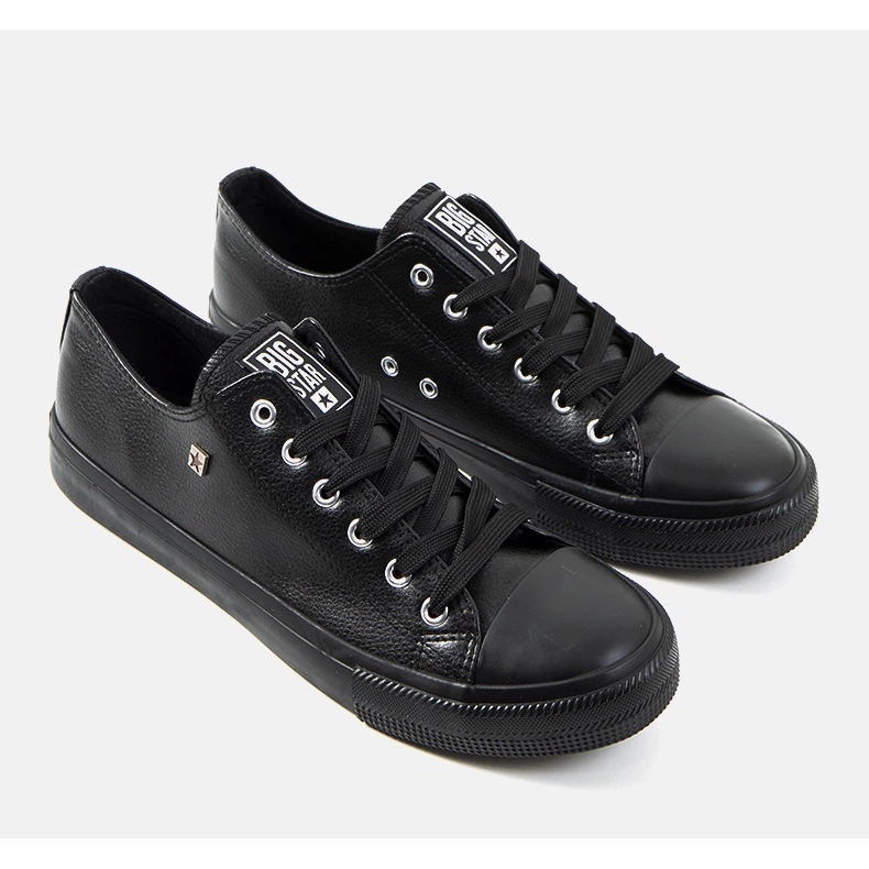 Schwarze Herren-Turnschuhe Big Star V174345 1
