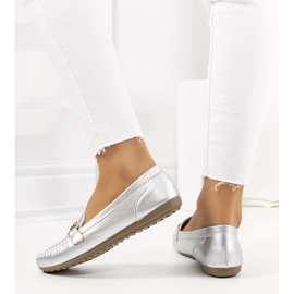 Silberne Loafer für Damen von Ilana silber- 1