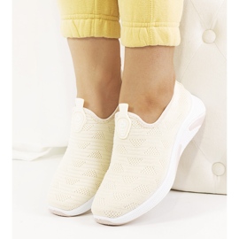 Abby beige Turnschuhe 1