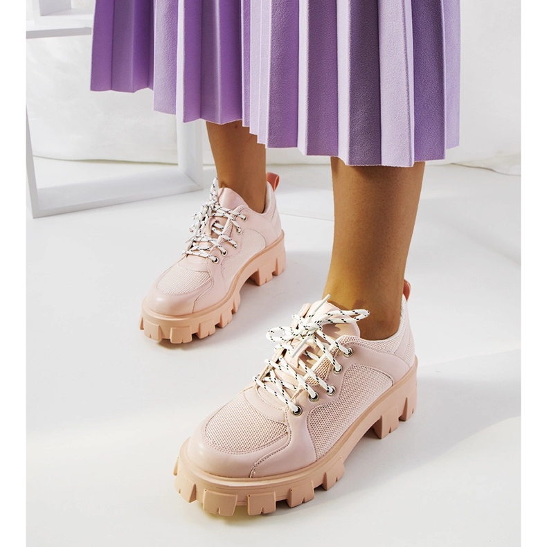 Pinke Bernic-Sneaker für Damen rosa 1