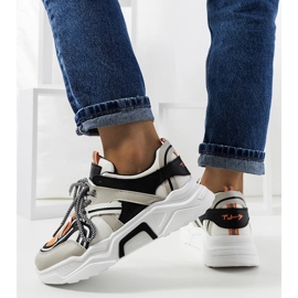 Graue Turnschuhe für Damen von Delois schwarz 1