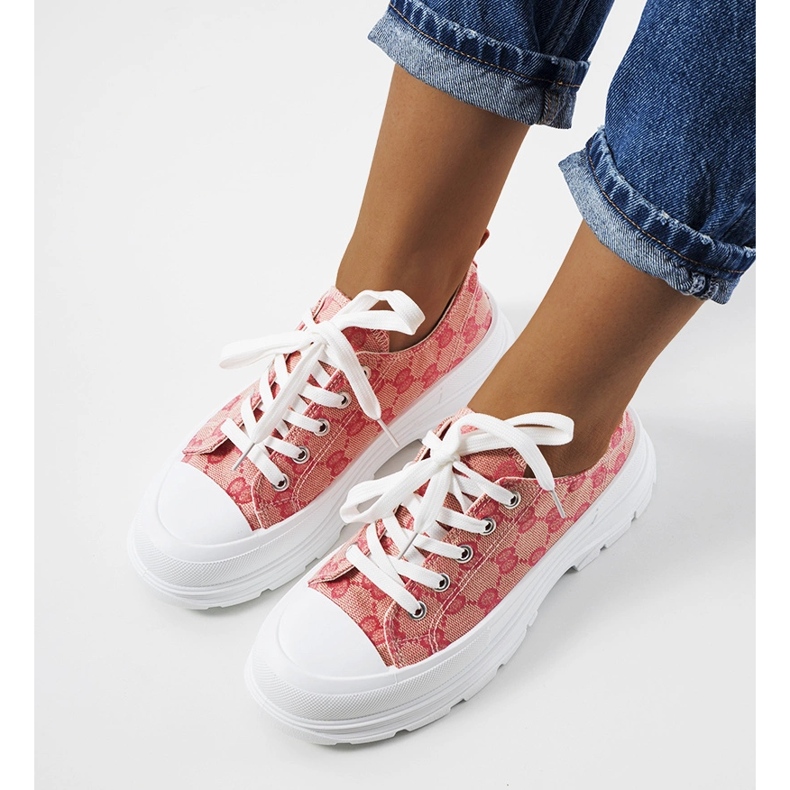 Rosa-beige Turnschuhe von Waters 1