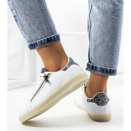 Weiße Caldwell-LED-Sneakers silber- 2