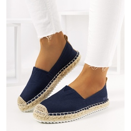 Big Star marineblaue Espadrilles für Damen HH274500 navy blau 1