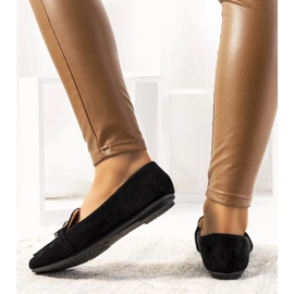 Schwarze Loafer mit eckiger Kappe von Hattie 1