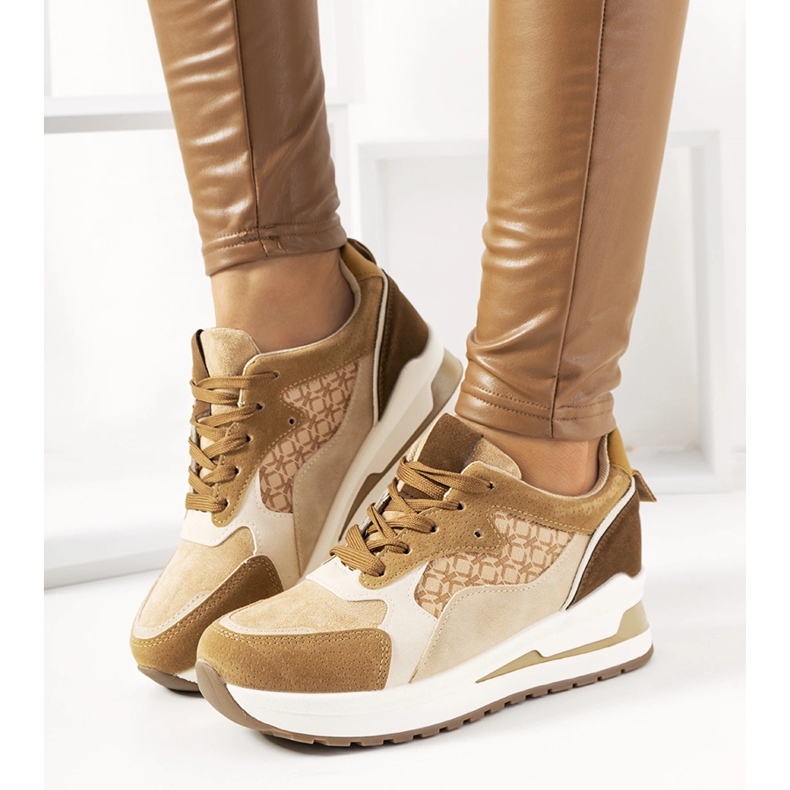 Braune Turnschuhe für Damen Eryn Sportschuhe 1