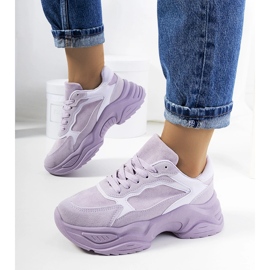 Violette Genovesia-Turnschuhe lila 1