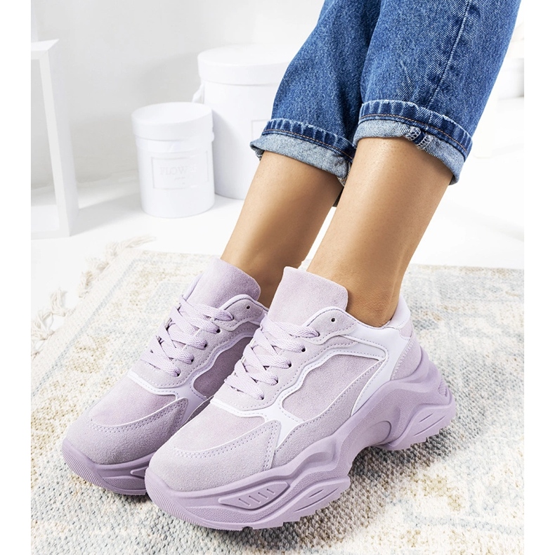 Violette Genovesia-Turnschuhe lila 2