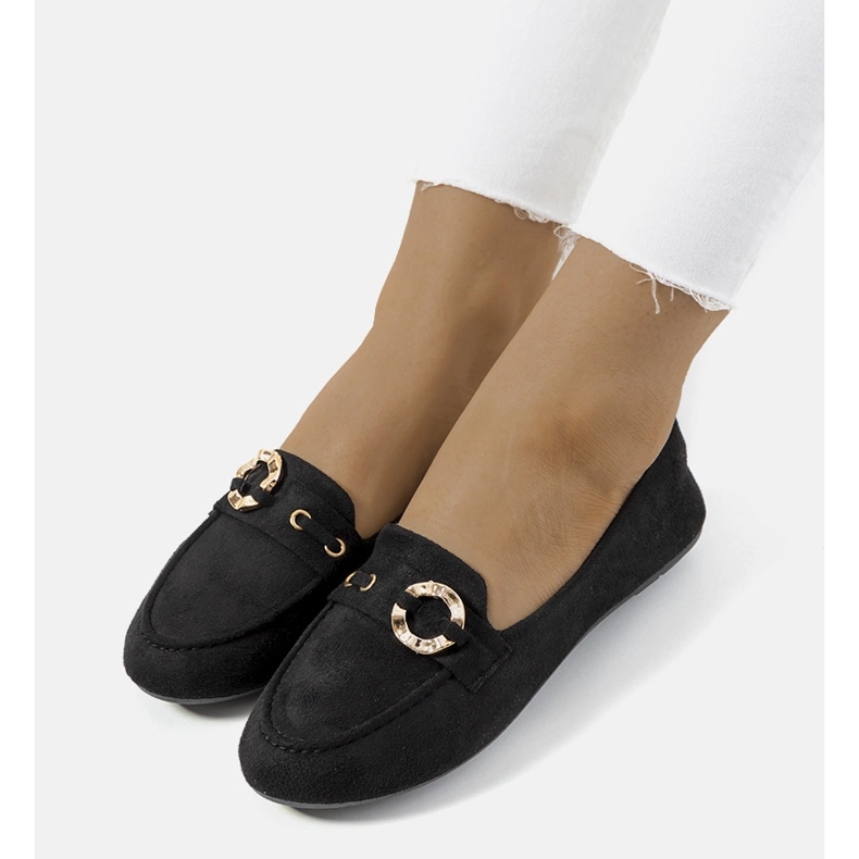 Schwarze Damen-Slipper von Leila 1