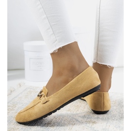 Beige Mokassins mit Cardoso-Schnalle 2