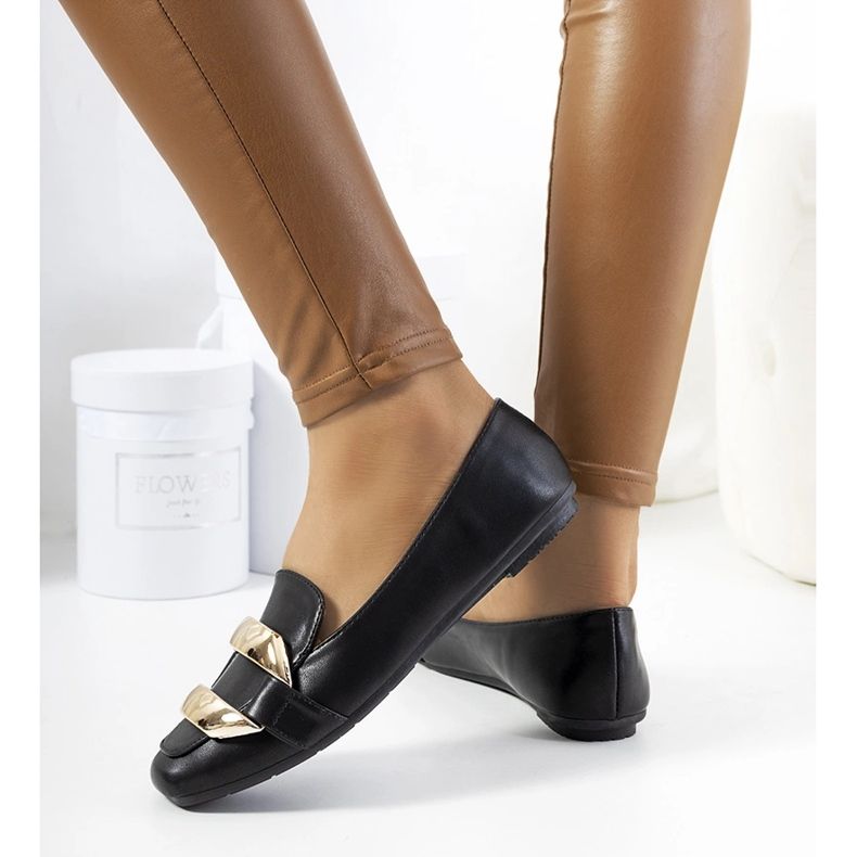 Schwarze Loafer für Damen von Renwick 1