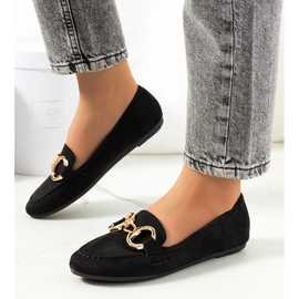 Schwarze Loafer mit Castor-Schnalle 1