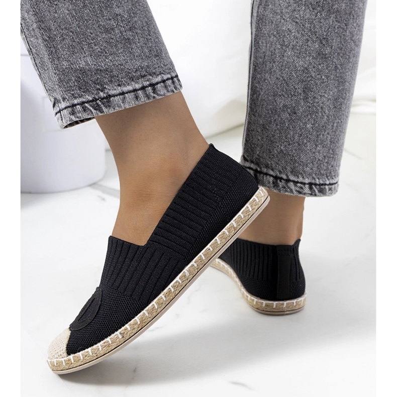 Schwarze Damen-Espadrilles von Dean 1