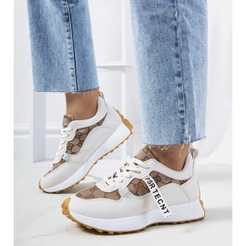 Beige Damen-Sneakers von Bommel 1